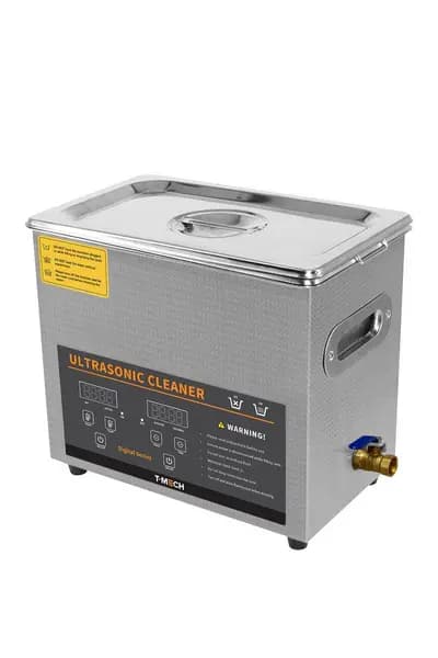 T-mech 6L Ultrasonic Cleaner & Vinyl Adaptor Silver