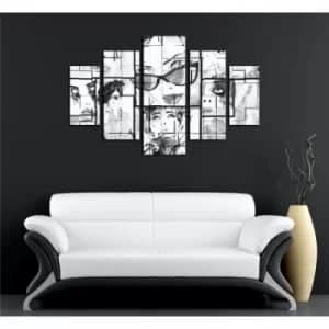 ST239 Multicolor Decorative MDF Painting (5 Pieces)