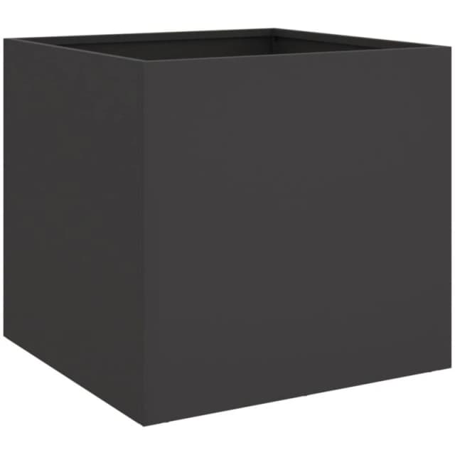 VIDAXL Planters 2 pcs Black 42x40x39cm Steel Vidaxl 8721012364066