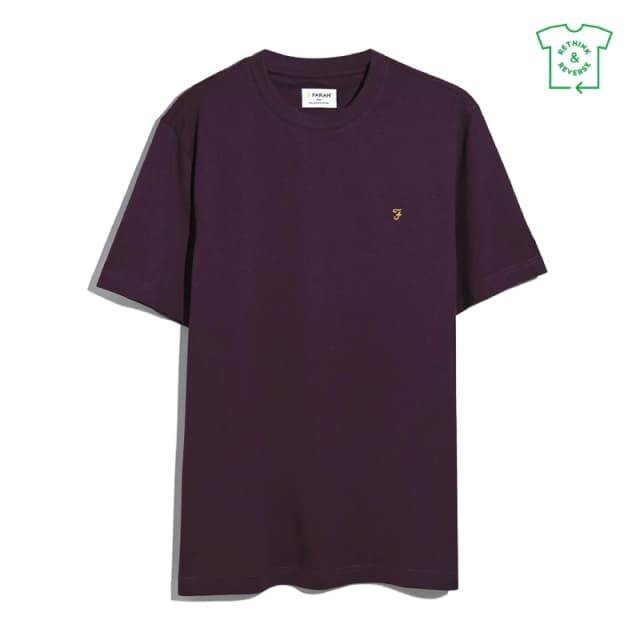 Farah Mens Regular Fit T-Shirt Regular Fit T-Shirts Small Red 58193408350