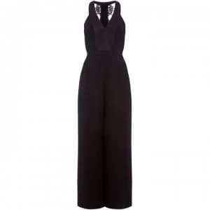 ISSA Petite Rita lace jumpsuit - Black