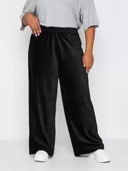 Yours Yours Wide Leg Cord Trouser - Black, Size 28, Women
