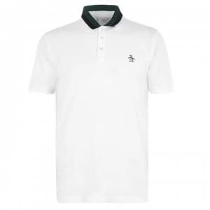 Original Penguin Block Collar Polo Shirt - White 118