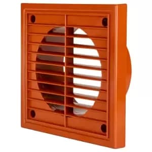 Manrose 100mm PVC Fixed Grille - Terracotta