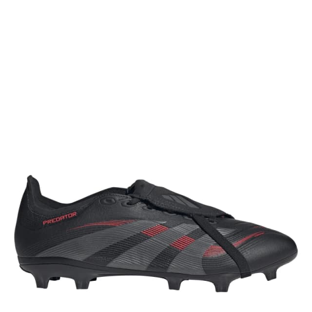 adidas Predator League Fold-Over Tongue Firm Ground Football Boots - Black 10.5