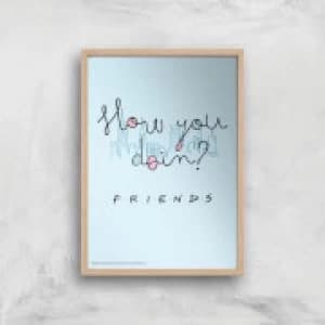 Friends How You Doin'? Giclee Art Print - A2 - Wooden Frame