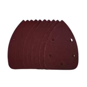 Draper Detail Sanding Sheets with Hook and Loop, 140mm, Assorted Grit, SSD2 (Pack of 10)