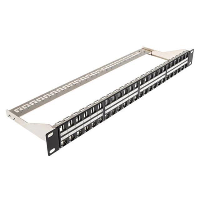 Cablenet Cablenet 48 Port Cat6a 1u Unloaded Keystone Patch Panel 72-3761
