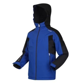 Regatta Junior Highton Pad II Waterproof Jacket - SurfSpry/Blk