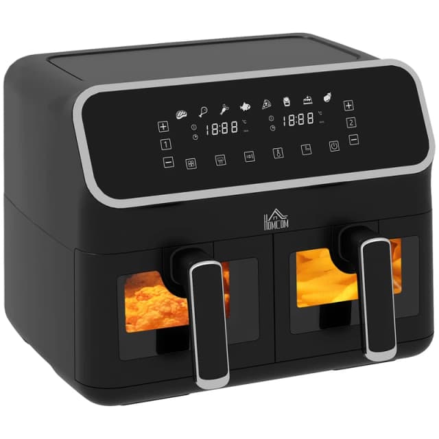 HOMCOM Dual Air Fryer - Homcom 5056725527242