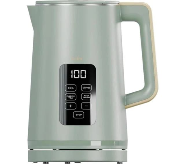 Cello Electric Digital Kettle with Temperature Control, 3000W Rapid Boil, LED Display, 1.7 Litre Green