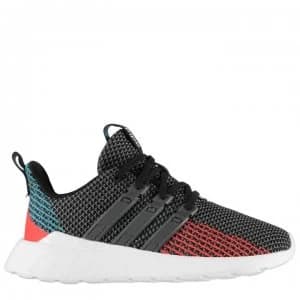adidas Questar Flow Trainers Child Boys - DkGrey/Blue/Red