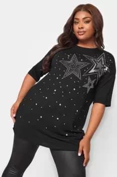 Sequin Embellished Star T-Shirt