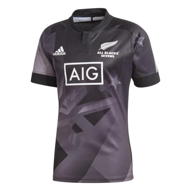 adidas New Zealand All Blacks 7s Shirt Mens Black XS