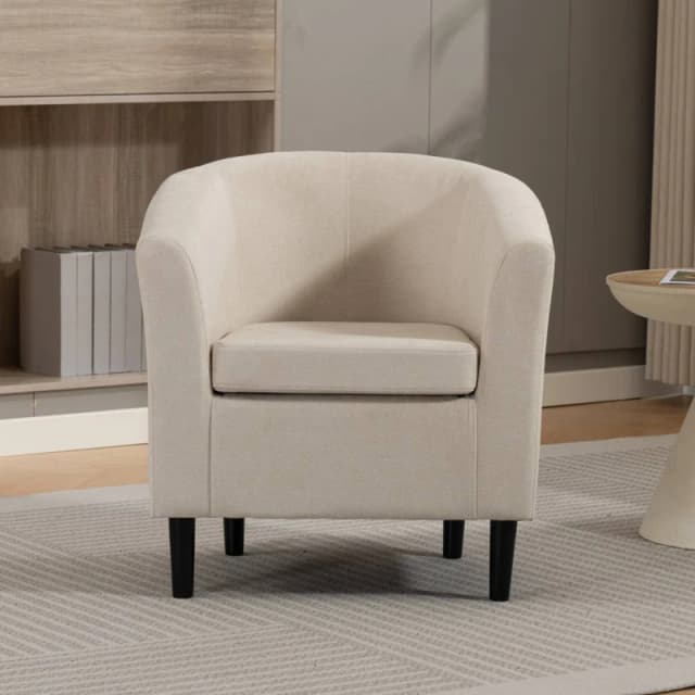 Artemis Home Beulah Fabric Accent Chair in Beige Size: 1 Pack Beige Unisex 1 Pack