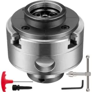 VEVOR Lathe Chuck, 3.75" Woodturning Lathe Chuck, 4-Jaw Wood Lathe Chuck, 1" x 8TPI Thread Mini Lathe Chuck, Precision Self-Centering Woodturning