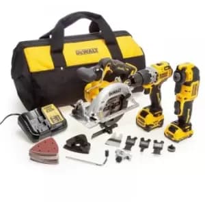 DEWALT - DCK318P1D1 3 PC 12V xr Brushless Kit - Hammer Drill Multi Tool Saw +5ah