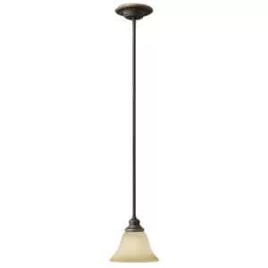 1 Bulb Ceiling Pendant Light Fitting Antique Bronze LED E27 60W Bulb
