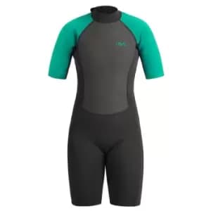 Ub Womens Sailfin Shorty Wetsuit (black/Aqua, Small)