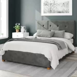 Aspire Presley Ottoman Bed, Kimyo Linen Granite Double