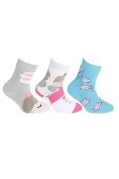 Cotton Rich Gripper Socks (3 Pairs)