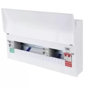 Lewden 100A 15 Way Dual RCCB Metal Pro Consumer Unit - PRO-MX21RRMFLEXIA