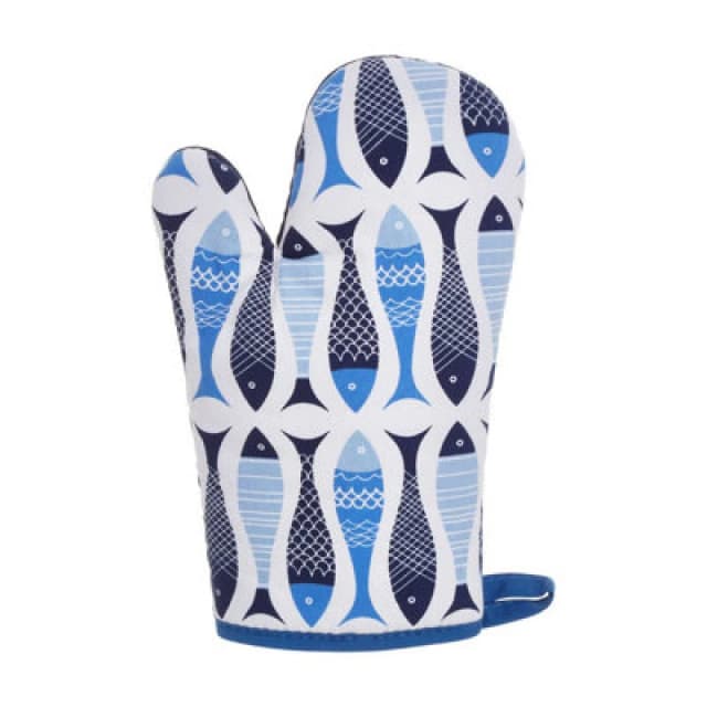 Premier Housewares Pisces Kitchen Single Oven Glove Blue
