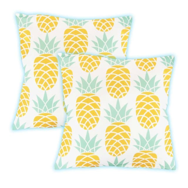 Streetwize Light Up Outdoor Pineapple Scatter Cushions Multi unisex Pack of 6