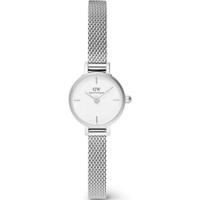 Daniel Wellington Petite Mini 19 Sterling Silver White Dial Womens Watch DW00100746 DW00100746
