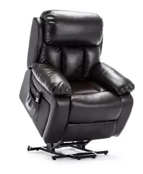 Chester brown dual rise leather recliner chair