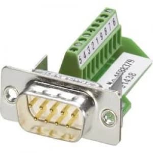 D SUB plug 180 Number of pins 9 Screws Phoenix Contact