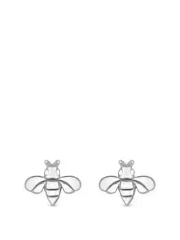 Simply Silver Sterling Silver 925 Polished Bee Stud Earrings