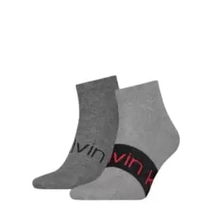 Calvin Klein Sneaker Socks 2 Pack Mens - Grey