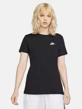 Nike NSW Club Tee - Black Size M Women
