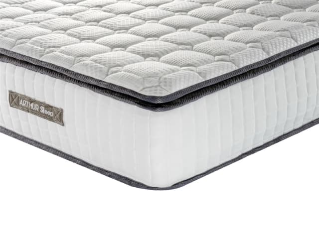 Arthur Sleep Spare Arthur 800 Pocket Spring Memory Foam Mattress in White Size: Super King White Unisex Super King