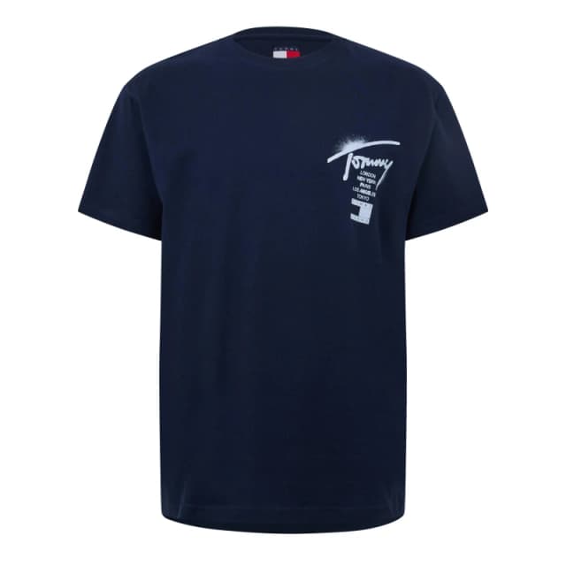 Tommy Jeans Back Flag Logo T-Shirt Dark Night Navy male S
