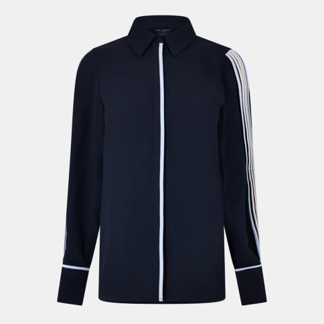 Ted Baker Womens Long-Sleeve T-Shirt Navy female 6 (2X)