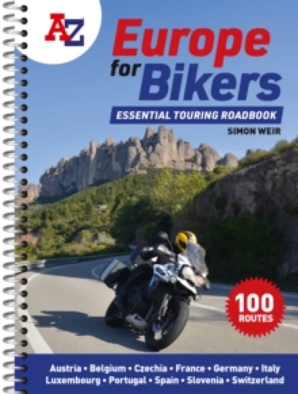 A-Z Europe for Bikers. Spiral bound. By Simon Weir, AZ Maps Books