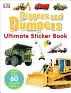ultimate sticker book diggers and dumpers more than 60 reusable full color