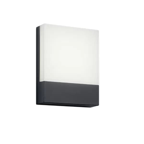 Pecos Modern Outdoor Flush Wall Lamp Anthracite 3000K IP54