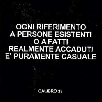 CALIBRO 35 - Any Resemblance To Real Persons Or Actual Facts Is Vinyl
