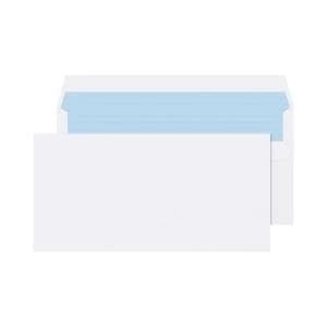 Q-Connect DL Envelopes Plain Wallet Self Seal 80gsm White Pack of 1000