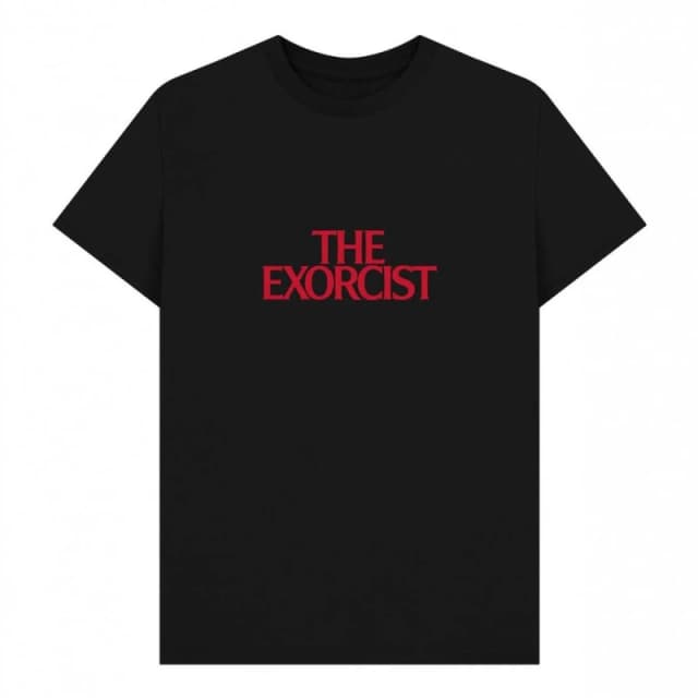 The Exorcist Mens Title T-Shirt in Black Size: Small Black Male S