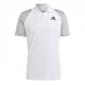 adidas Club Performance Polo Shirt - White/Grey
