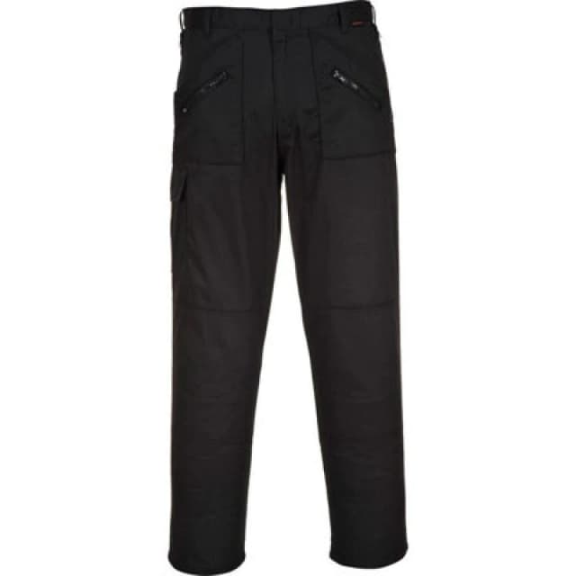 Portwest Action Trousers S887BKR30 Colour: Black
