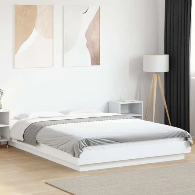 VIDAXL Bed Frame without Mattress White 120x190cm Small Double Vidaxl 3281231