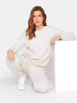 Long Tall Sally Light Grey Marl Sweatshirt, Grey, Size 10, Women