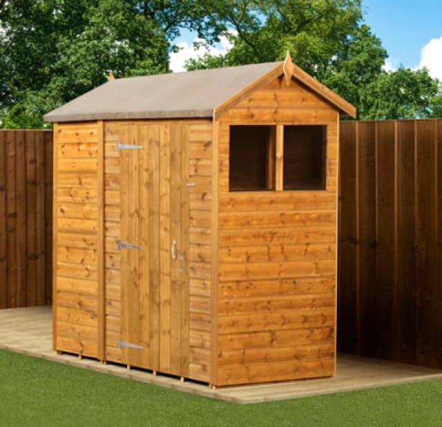 Empire Sheds Empire Modular Apex 4X6 Dipped Treated Tongue And Groove Wooden Garden Shed Windows (4' X 6' / 4ft X 6ft) (4X6)
