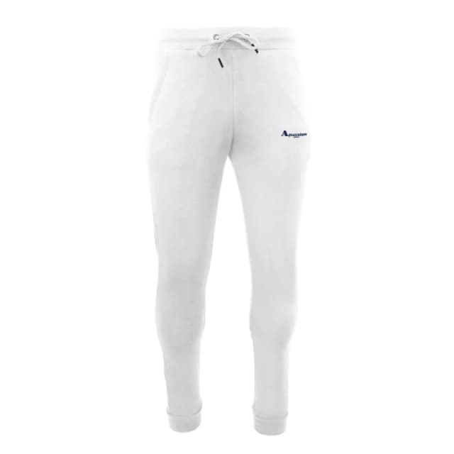 Aquascutum Mens Closed Hem Fleece Joggers - White Male S