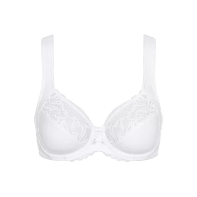 Triumph Modern Lace+Cotton Full Cup Bra White Women 34C;36C;38C;40C;34D;38D;42D;34DD;36DD;38DD;40DD;42DD;36E;38E;40E